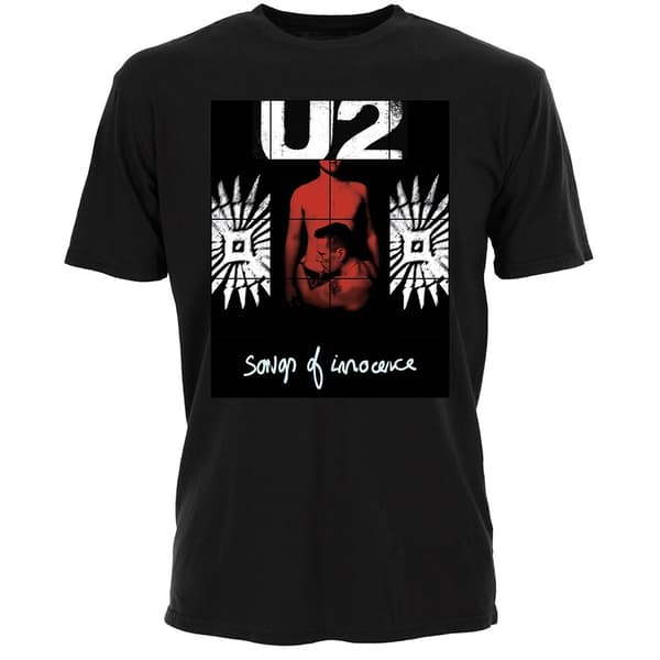 U2 Unisex T-Shirt: Songs of Innocence Red Shade (Large)