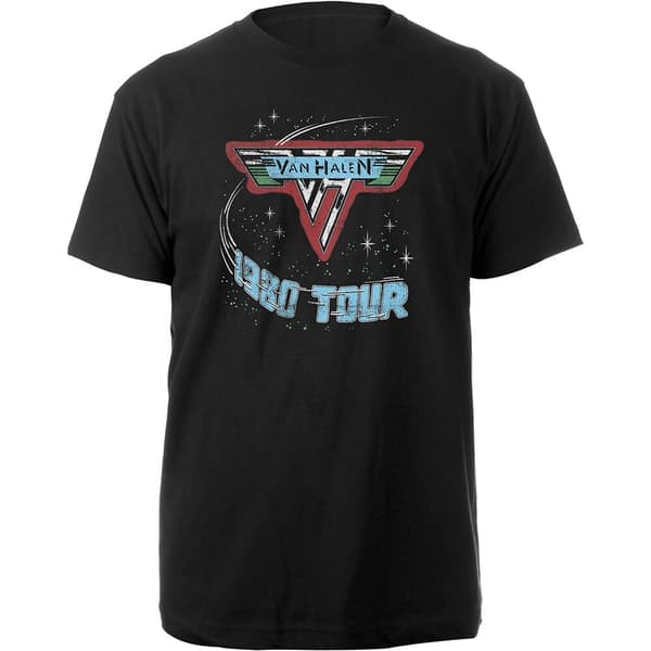 Van Halen Unisex T-Shirt: 1980 Tour (Large)