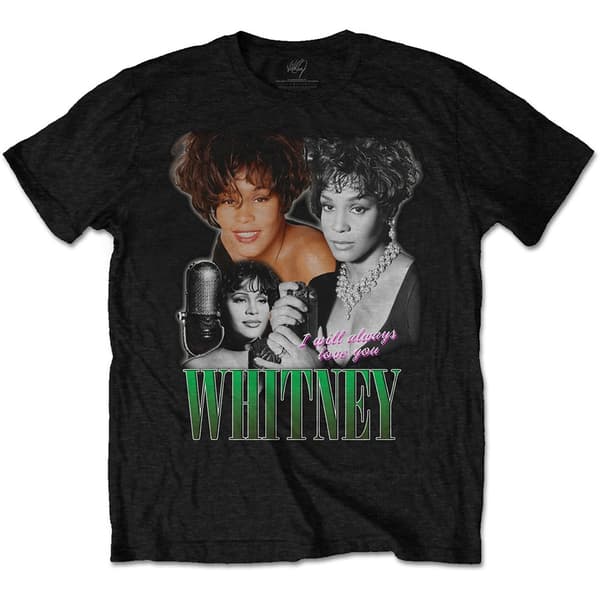 Whitney Houston Unisex T-Shirt: Always Love You Homage (X-Large)