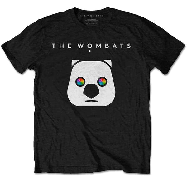 The Wombats Unisex T-Shirt: Rainbow Eyes (Large)