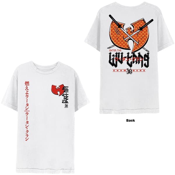 Wu-Tang Clan Unisex T-Shirt: Swords (Back Print) (X-Large)