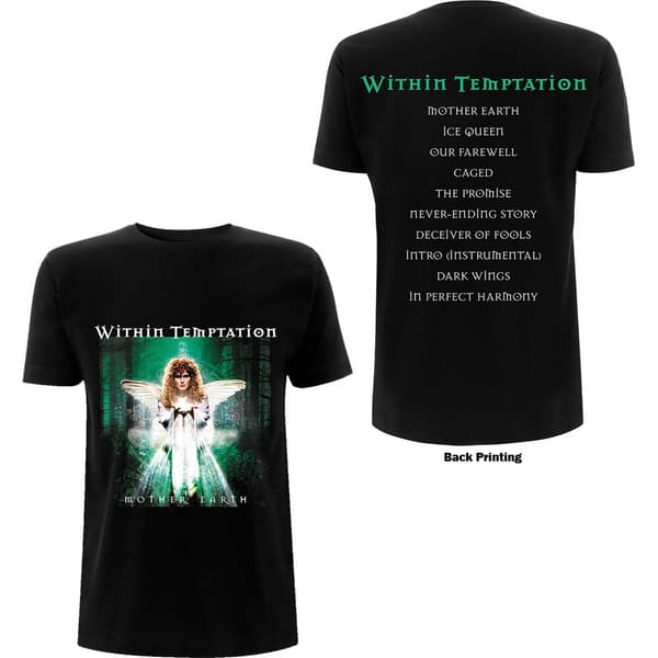 Within Temptation Unisex T-Shirt: Mother Earth (Back Print) (X-Large)