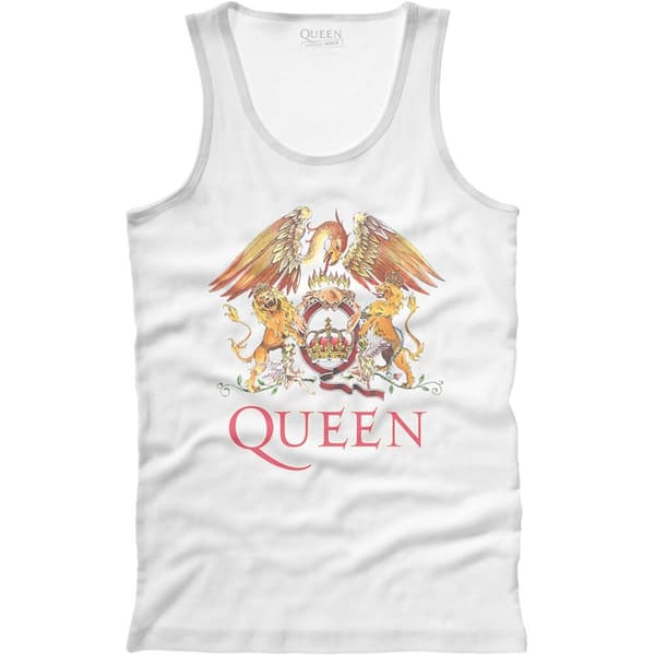 Queen Unisex Vest T-Shirt: Classic Crest (Small)