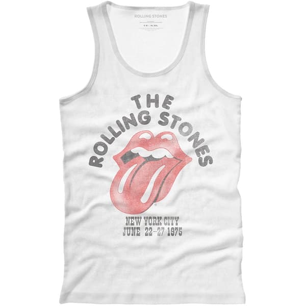 The Rolling Stones Unisex Vest T-Shirt: NYC '75 (X-Small)