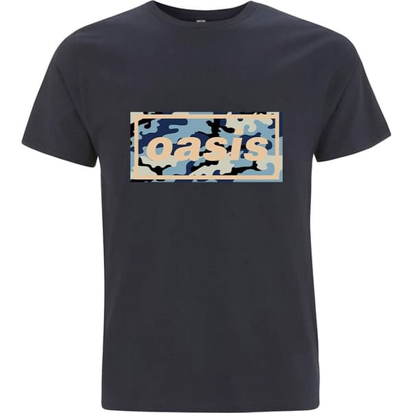 Oasis Unisex T-Shirt: Camo Logo (X-Large)