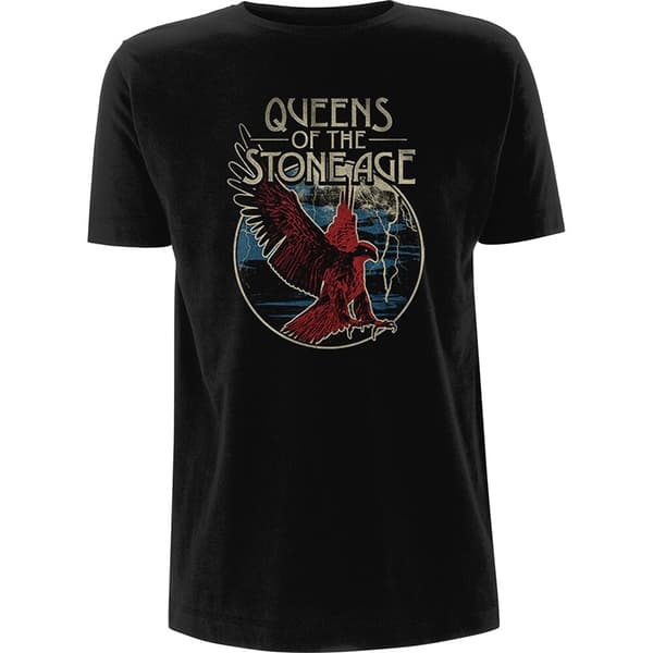 Queens Of The Stone Age Unisex T-Shirt: Eagle (Large)
