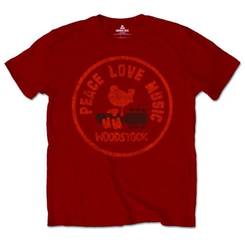 Woodstock Unisex T-Shirt: Love Peace Music (XX-Large)