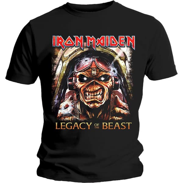Iron Maiden Unisex T-Shirt: Legacy Aces (Small)