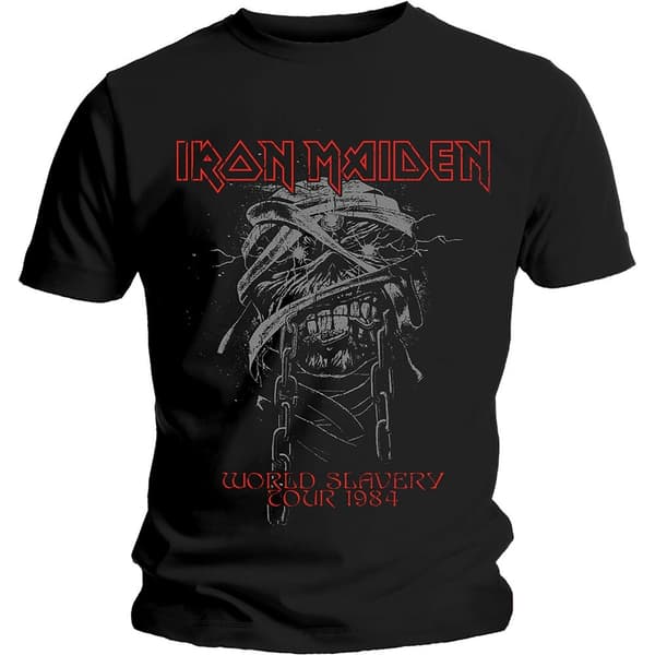 Iron Maiden Unisex T-Shirt: World Slavery 1984 Tour (XX-Large)