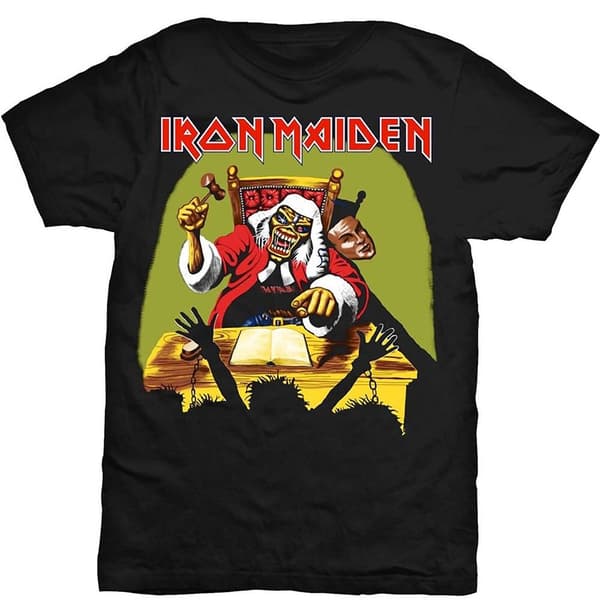Iron Maiden Unisex T-Shirt: Deaf Sentence (Large)