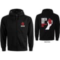 Pikkukuva 2 / 2: Green Day Ladies Zipped Hoodie: American Idiot (Back Print) (X-Small)