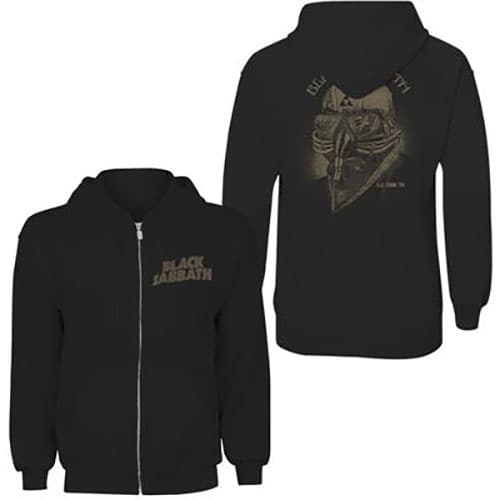 Black Sabbath Ladies Zipped Hoodie: Tour 1978 (Back Print) (X-Small)