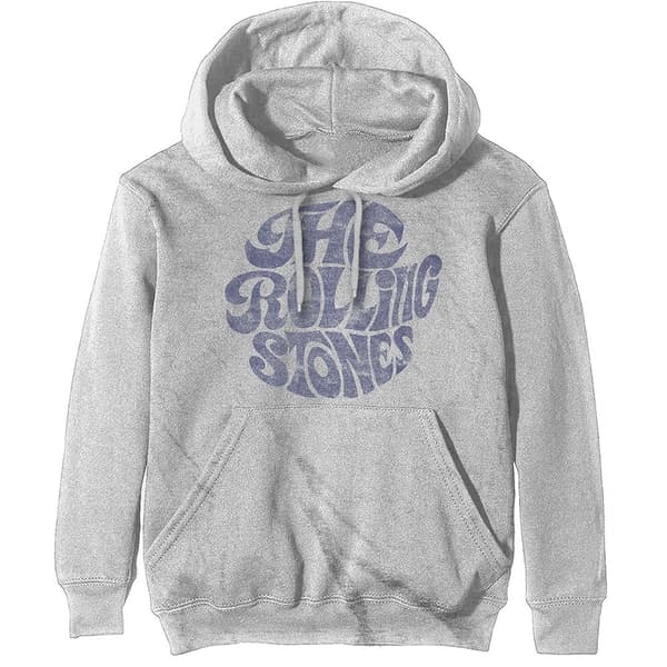 The Rolling Stones Unisex Pullover Hoodie: Vintage 70s Logo (Large)
