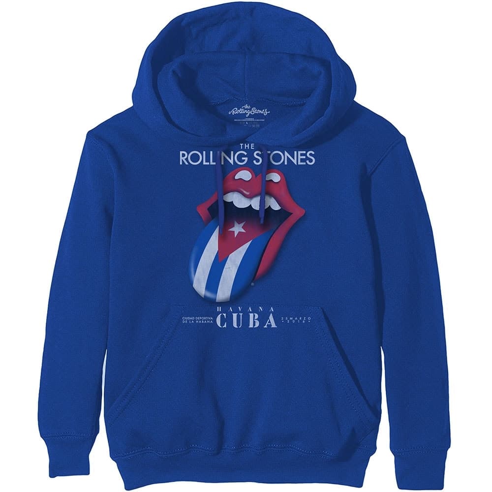 The Rolling Stones Unisex Pullover Hoodie: Havana Cuba (Large)