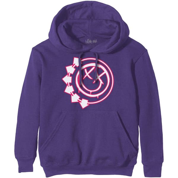 Blink-182 Unisex Pullover Hoodie: Six Arrow Smiley (Medium)