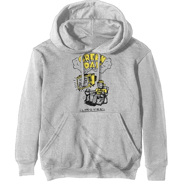 Green Day Unisex Pullover Hoodie: Longview Doodle (Medium)
