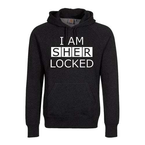 Sherlock Unisex Pullover Hoodie: I am Sherlocked (X-Large)
