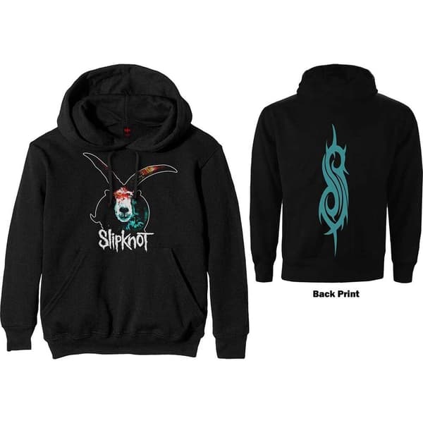 Slipknot Unisex Pullover Hoodie: Graphic Goat (Back Print) (X-Large)