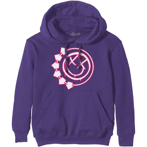 Blink-182 Unisex Pullover Hoodie: Six Arrow Smiley (X-Large)