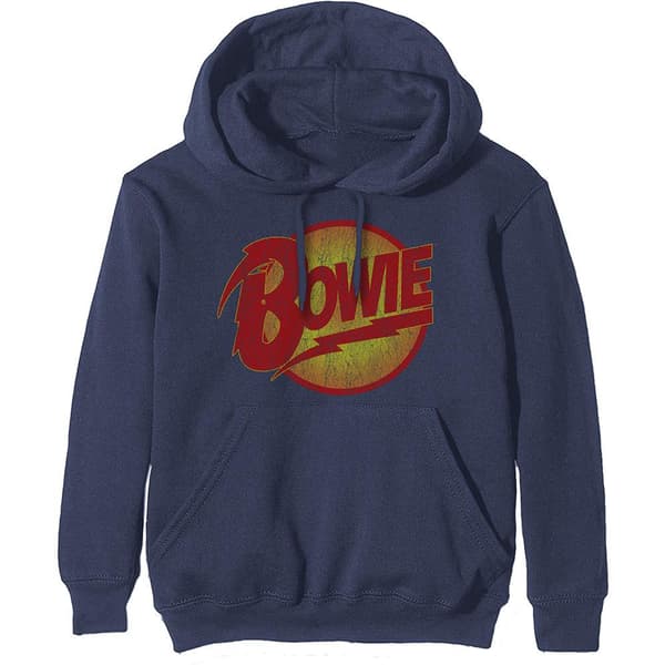 David Bowie Unisex Pullover Hoodie: Vintage Diamond Dogs Logo (XX-Large)