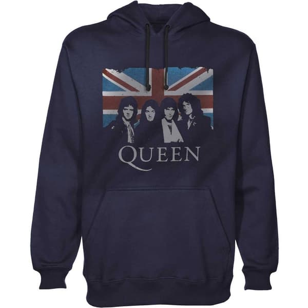 Queen Unisex Pullover Hoodie: Union Jack (XX-Large)