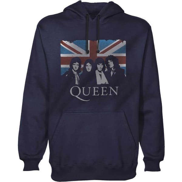 Queen Unisex Pullover Hoodie: Union Jack (XX-Large)