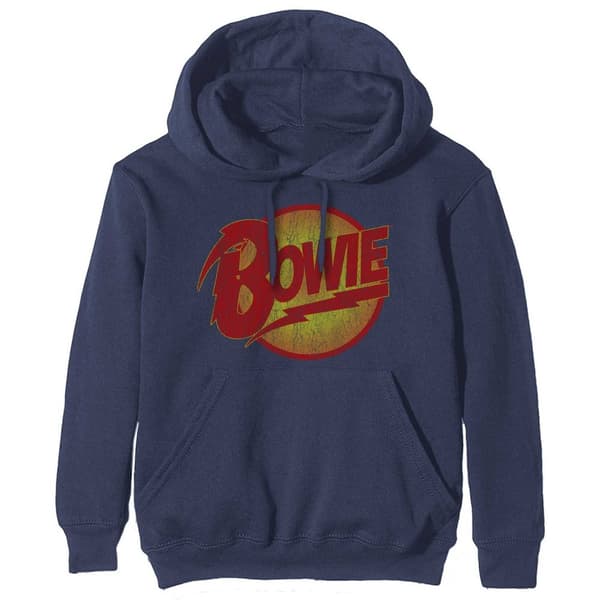 David Bowie Unisex Pullover Hoodie: Vintage Diamond Dogs Logo (XXX-Large)
