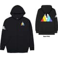 Miniatyrbillede 1 af 3: Imagine Dragons Unisex Zipped Hoodie: Triangle (Back Print) (XX-Large)