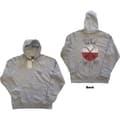 Pikkukuva 2 / 3: Pink Floyd Unisex Zipped Hoodie: The Wall Faded Hammers Logo (Back Print) (Large)