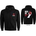 Miniatyrbillede 2 af 3: Green Day Unisex Zipped Hoodie: American Idiot (Back Print) (X-Large)