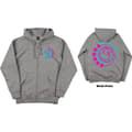 Miniatyrbilde 2 av 3: Blink-182 Unisex Zipped Hoodie: Double Six Arrow Smiley (Back Print) (XX-Large)