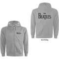 Miniatyrbild 2 av 3: The Beatles Unisex Zipped Hoodie: Drop T Logo (Back Print) (XX-Large)