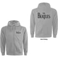 Miniatyrbild 1 av 3: The Beatles Unisex Zipped Hoodie: Drop T Logo (Back Print) (XX-Large)