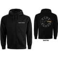 Miniatyrbillede 2 af 3: Pink Floyd Unisex Zipped Hoodie: Circle Logo (Back Print) (XXX-Large)