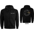 Miniatyrbillede 1 af 3: Pink Floyd Unisex Zipped Hoodie: Circle Logo (Back Print) (XXX-Large)