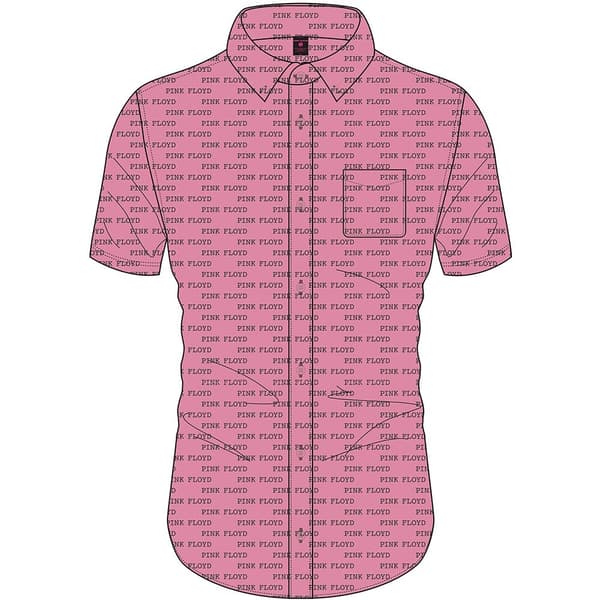 Pink Floyd Unisex Casual Shirt: Courier Pattern (All Over Print) (Large)