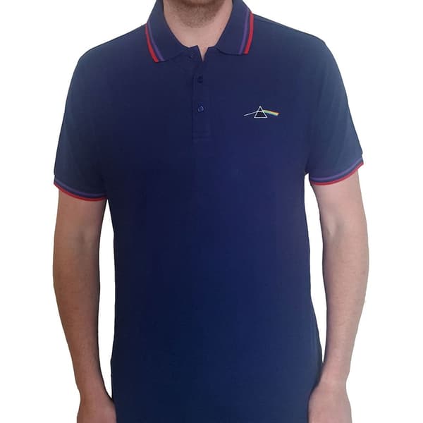 Pink Floyd Unisex Polo Shirt: Dark Side of the Moon Prism (Small)