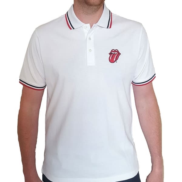 The Rolling Stones Unisex Polo Shirt: Classic Tongue (Small)