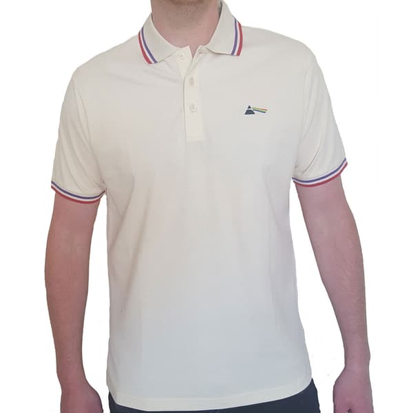 Pink Floyd Unisex Polo Shirt: Dark Side of the Moon Prism (Large)