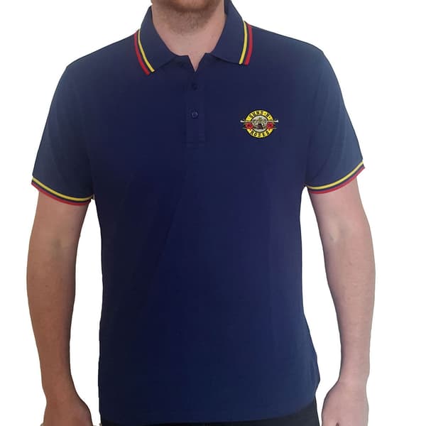 Guns N' Roses Unisex Polo Shirt: Classic Logo (Large)