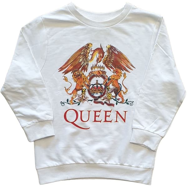 Queen Kids Sweatshirt: Classic Crest (5-6 Years)