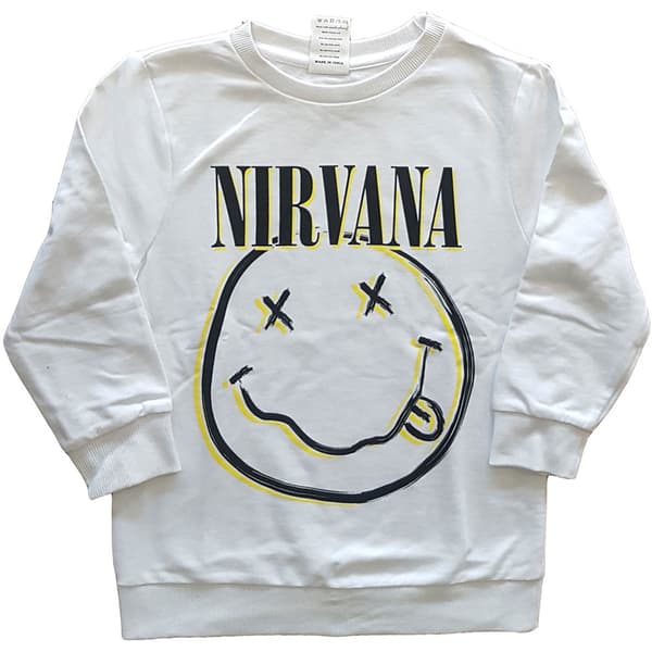 Nirvana Kids Sweatshirt: Inverse Smiley (9-10 Years)