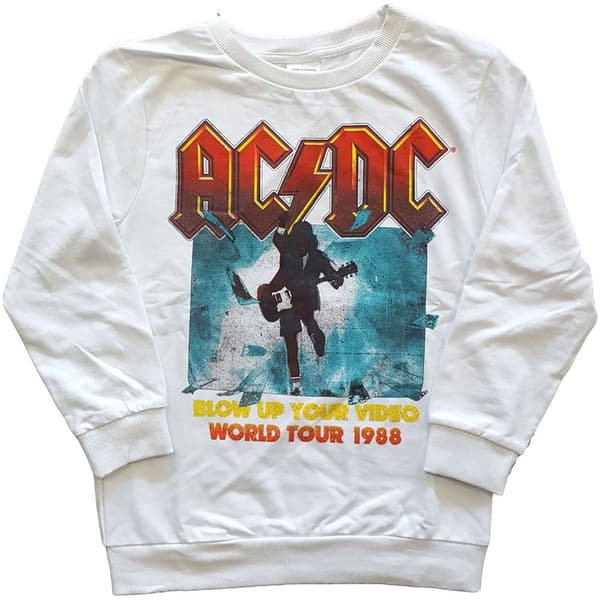 AC/DC Kids Sweatshirt: Blow Up Your Video (9-10 Years)