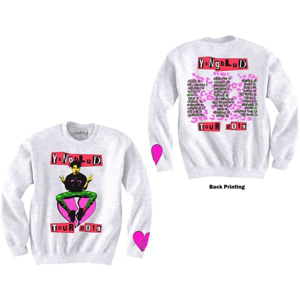 Yungblud Unisex Sweatshirt: Tour (Back & Arm Print) (Small)