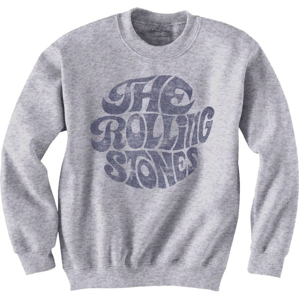 The Rolling Stones Unisex Sweatshirt: Vintage 70s Logo (Medium)