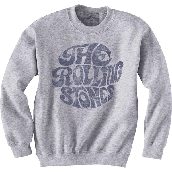 The Rolling Stones Unisex Sweatshirt: Vintage 70s Logo (Medium)