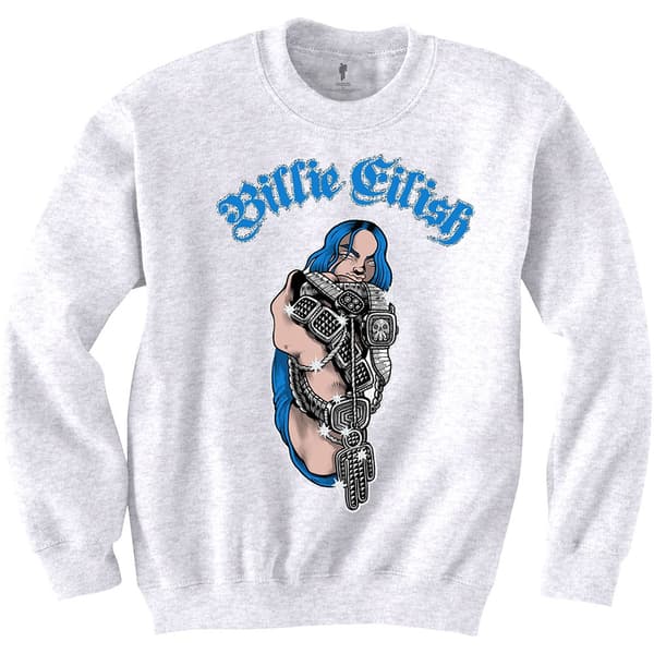 Billie Eilish Unisex Sweatshirt: Bling (Medium)