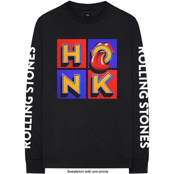 The Rolling Stones Unisex Sweatshirt: Honk Album/Sleeves (Sleeve Print) (Large)