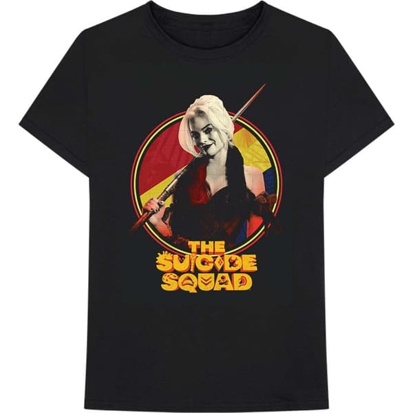 The Suicide Squad Unisex T-Shirt: Harley Framed (Large)