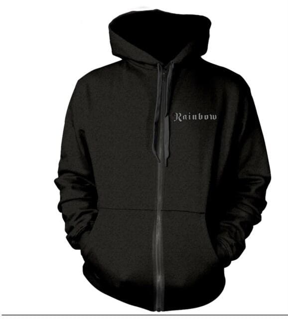 Rainbow Unisex Zipped Hoodie: Blackmore's Rainbow (Small)